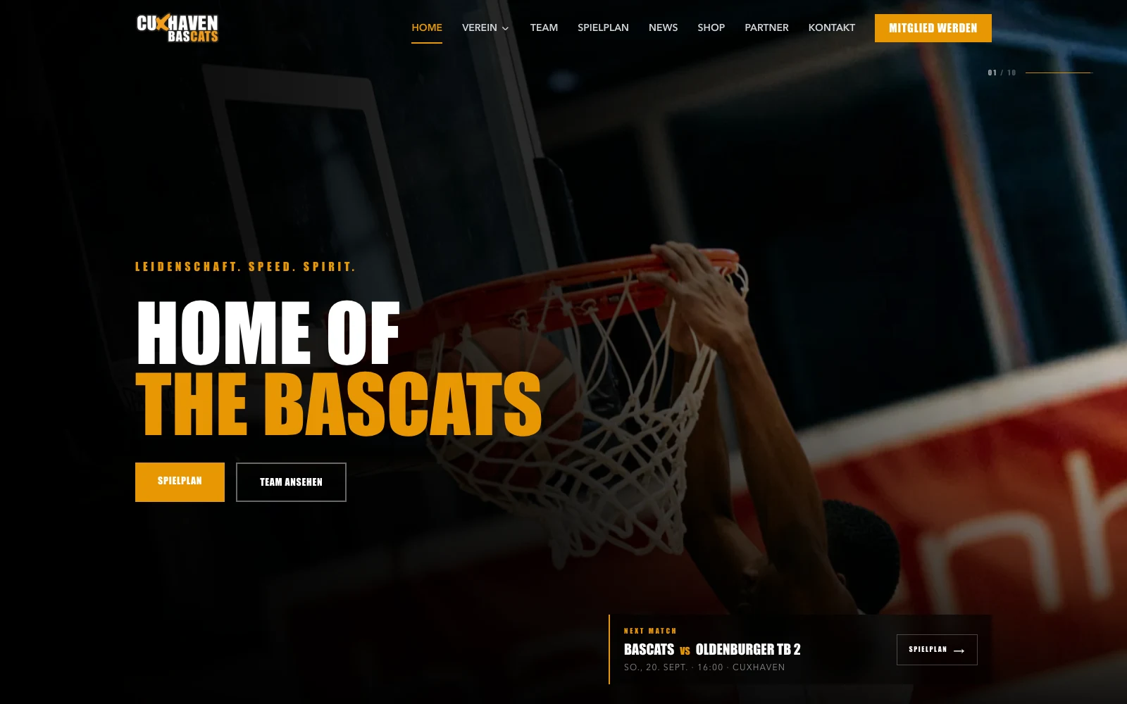 BasCats Cuxhaven – Projekt von Rodriguez Web